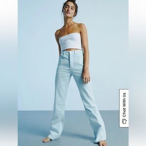 PacSun Blue Corduroy High Waisted Bootcut Jeans